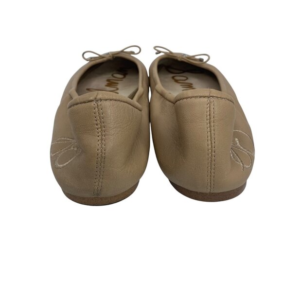 Sam Edelman Classic Felicia Tan Leather Round toe Ballet Flats Women’s size 10 - Picture 5 of 12